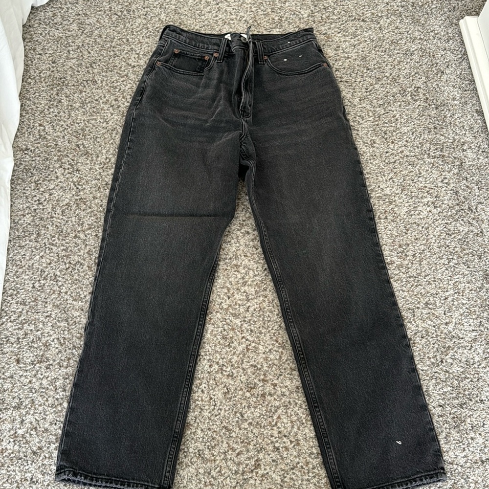 90s High Rise Black Jean